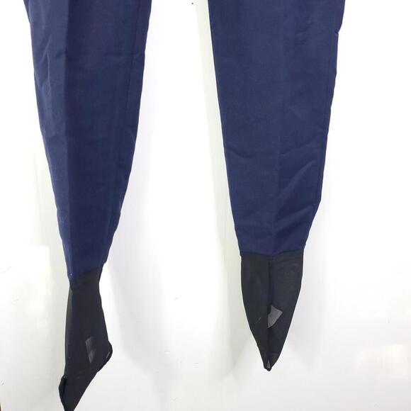 Bogner Pants Womens 10 Large Navy Stirrup Ski Snow Wool Blend Zip Pocket - Picture 3 of 9